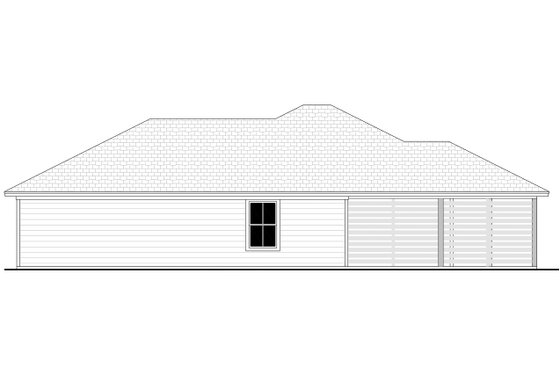 Exterior - Other Elevation 1 for Ranch House Plan #430-308 - 3 bed, 2 bath
