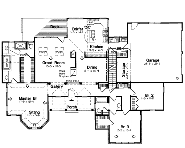 European Floor Plan - Main Floor Plan #312-632
