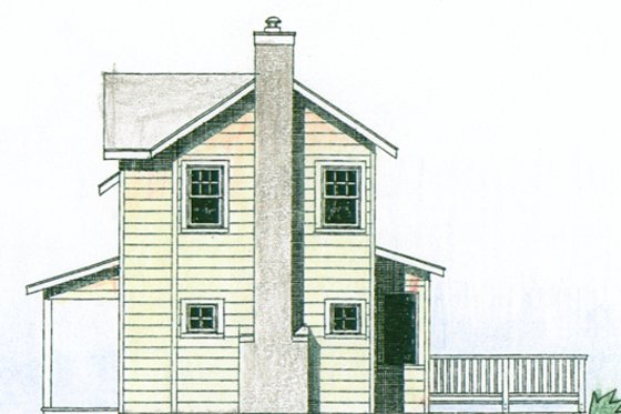 Exterior - Other Elevation for Farmhouse House Plan #510-3 - 2 bed, 1.5 bath