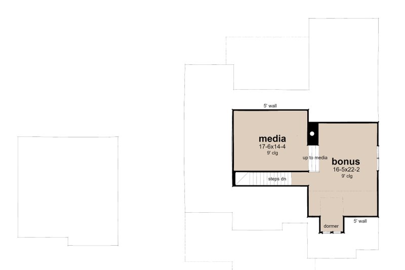 Dream House Plan - Floor Plan - Upper Floor for Cottage House Plan #120-278 - 3 bed, 2 bath