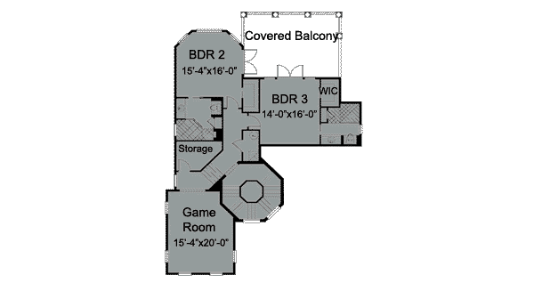 European Floor Plan - Upper Floor Plan #115-139