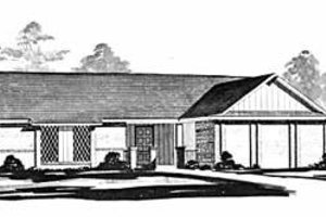 Ranch Exterior - Front Elevation Plan #36-362