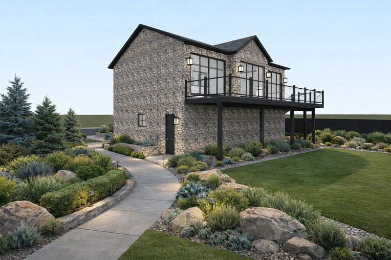 House Blueprint - Exterior - Other Elevation for Barndominium House Plan #1060-482 - 2 bed, 1.5 bath