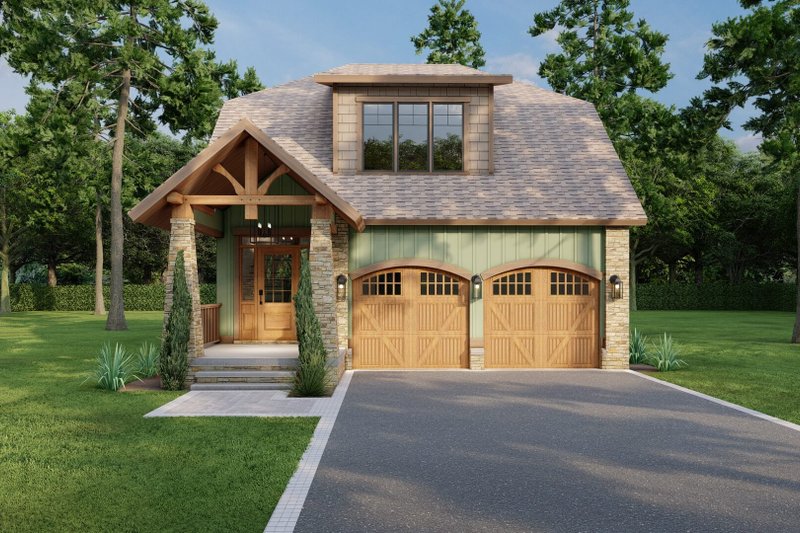 Architectural House Design - Craftsman Exterior - Front Elevation Plan #17-2912