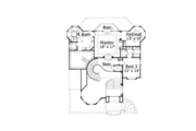 Mediterranean Style House Plan - 3 Beds 3.5 Baths 3739 Sq/Ft Plan #411-158 