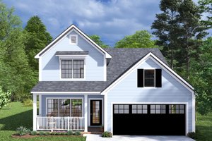 Cottage Exterior - Front Elevation Plan #513-2281