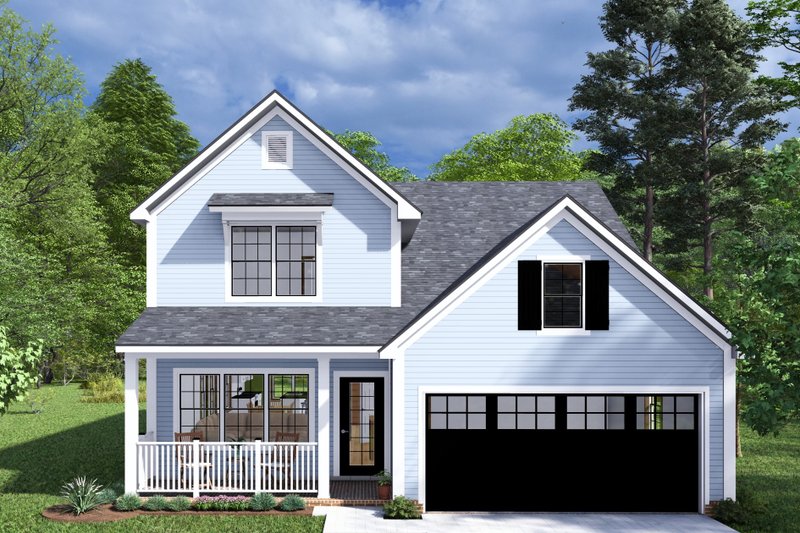 House Blueprint - Cottage Exterior - Front Elevation Plan #513-2281