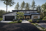 Modern Style House Plan - 3 Beds 2.5 Baths 1992 Sq/Ft Plan #515-2 Exterior 