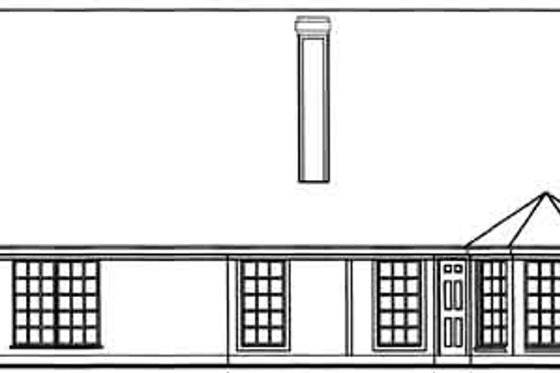 Exterior - Rear Elevation for Cottage House Plan #42-306 - 4 bed, 2 bath