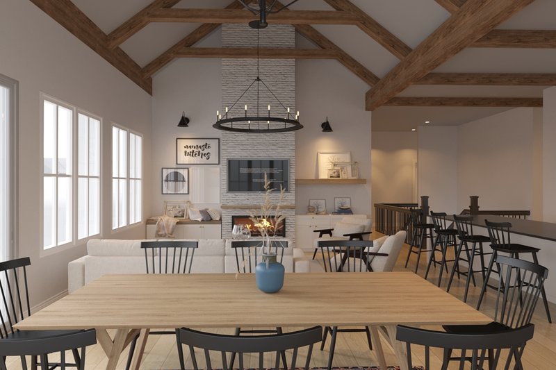 Home Plan - Interior - Dining Room for Farmhouse House Plan #23-2768 - 4 bed, 3 bath