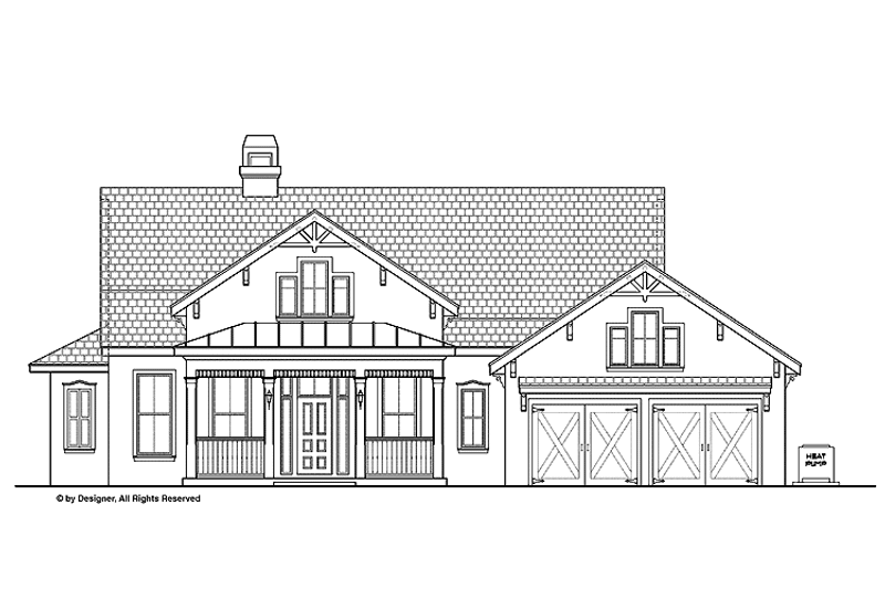 House Blueprint - Exterior - Front Elevation 3 for Victorian House Plan #1019-11 - 5 bed, 3 bath