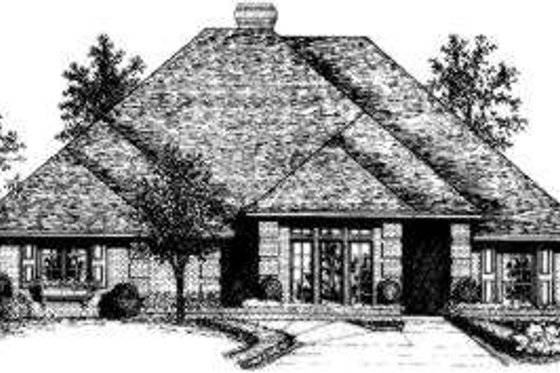 Exterior - Front Elevation for Traditional House Plan #310-113 - 4 bed, 2.5 bath
