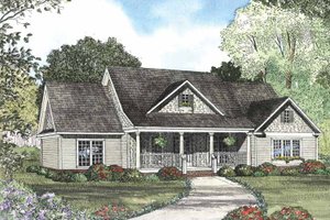 Colonial Exterior - Front Elevation Plan #17-2889
