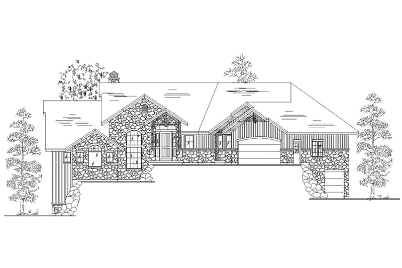 Home Plan - Exterior - Front Elevation 3 for Craftsman House Plan #945-122 - 2 bed, 2.5 bath