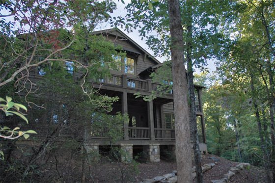 Exterior - Rear Elevation for Craftsman House Plan #429-45 - 4 bed, 4.5 bath