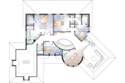 European Style House Plan - 4 Beds 3.5 Baths 3649 Sq/Ft Plan #23-668 