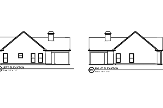 Exterior - Other Elevation 1 for Cabin House Plan #63-184 - 2 bed, 2 bath