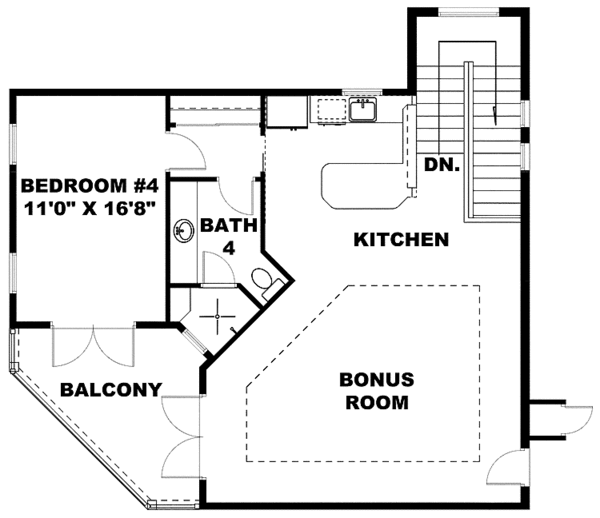 Home Plan - Mediterranean Floor Plan - Upper Floor Plan #1017-105