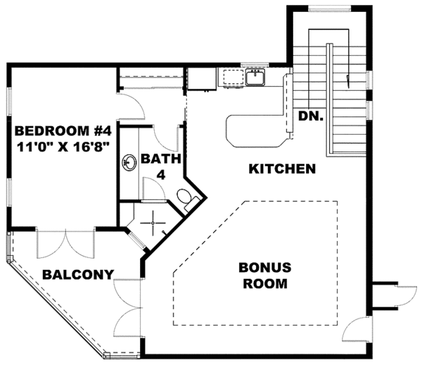 Dream House Plan - Mediterranean Floor Plan - Upper Floor Plan #1017-105