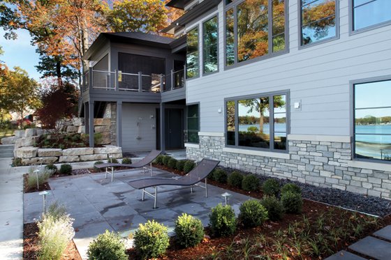 Exterior - Rear Elevation for Contemporary House Plan #928-261 - 4 bed, 4.5 bath