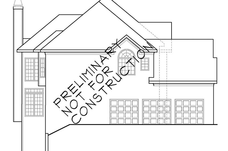 House Plan Design - Exterior - Other Elevation 1 for Colonial House Plan #927-564 - 5 bed, 4 bath