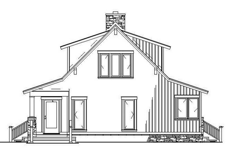 Dream House Plan - Exterior - Rear Elevation for Cabin House Plan #17-3303 - 3 bed, 2.5 bath