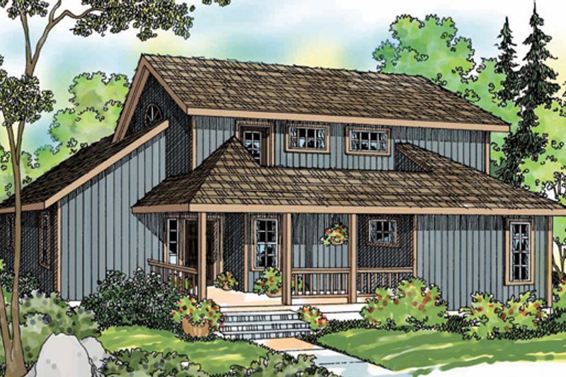 Home Plan - Contemporary Exterior - Front Elevation Plan #124-388