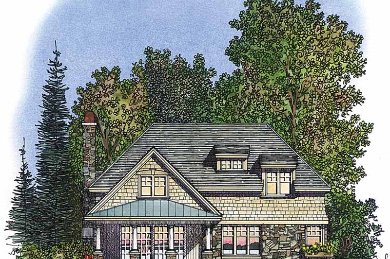 Dream House Plan - Exterior - Rear Elevation for Country House Plan #1016-70 - 3 bed, 2.5 bath
