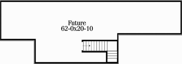 Architectural House Design - Ranch Floor Plan - Upper Floor Plan #406-9625