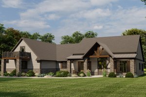 Craftsman Exterior - Front Elevation Plan #1064-199