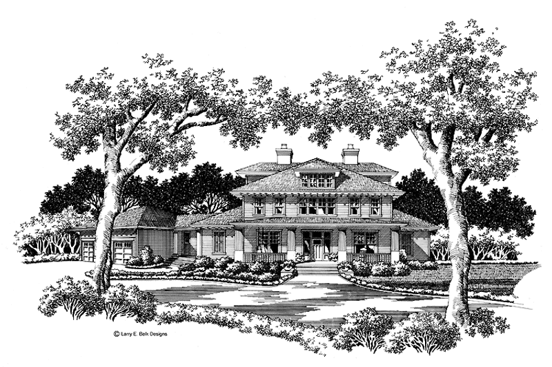 Dream House Plan - Exterior - Front Elevation 3 for Craftsman House Plan #952-269 - 4 bed, 4.5 bath