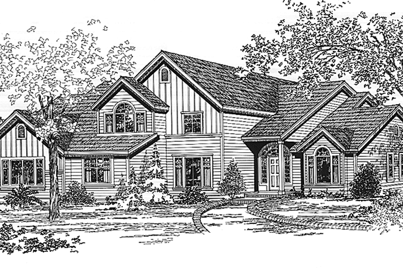 House Plan Design - Traditional Exterior - Front Elevation Plan #966-33