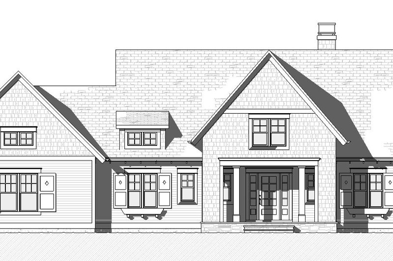 Home Plan - Exterior - Front Elevation 3 for Cottage House Plan #901-139 - 3 bed, 2.5 bath