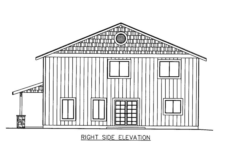 Home Plan - Exterior - Other Elevation for Craftsman House Plan #117-923 - 3 bed, 2.5 bath