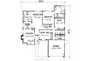 Traditional Style House Plan - 3 Beds 2 Baths 1850 Sq/Ft Plan #312-375 