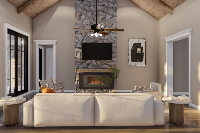 House Plan Design - Interior - Family Room 2 for Farmhouse House Plan #923-440 - 3 bed, 2.5 bath