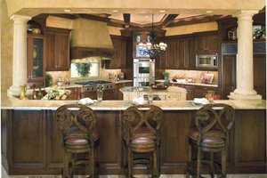 Interior - Kitchen for Mediterranean House Plan #930-398 - 4 bed, 5.5 bath