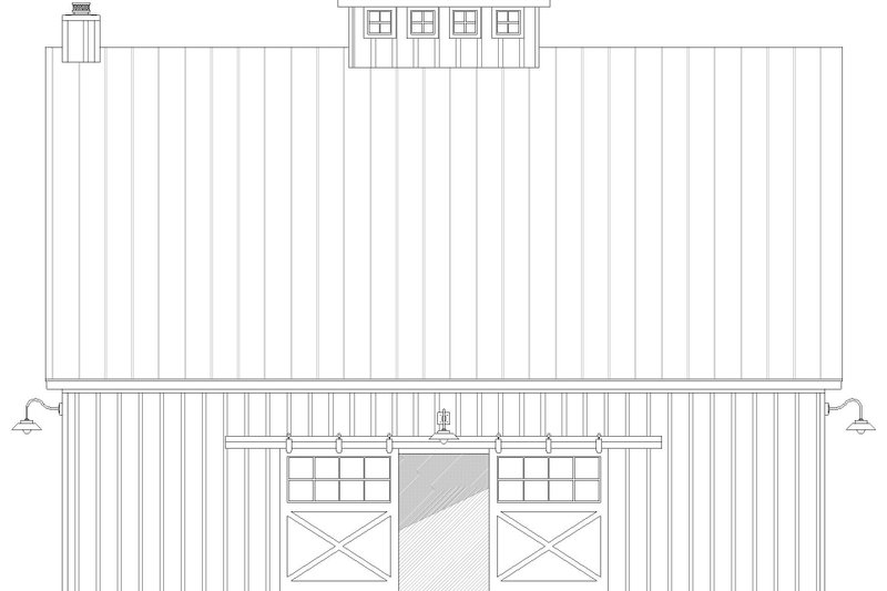 Dream House Plan - Exterior - Rear Elevation for Farmhouse House Plan #932-960, 0 bath
