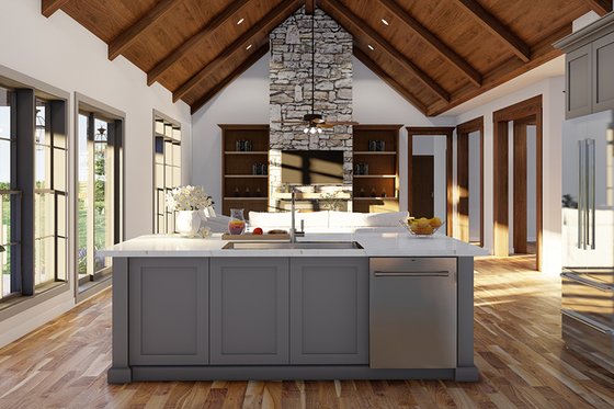 Interior - Family Room 4 for European House Plan #923-333 - 4 bed, 3 bath