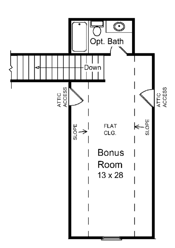 Architectural House Design - Country Floor Plan - Upper Floor Plan #21-417