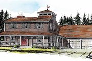 Country Style House Plan - 3 Beds 2.5 Baths 2133 Sq/Ft Plan #315-122 