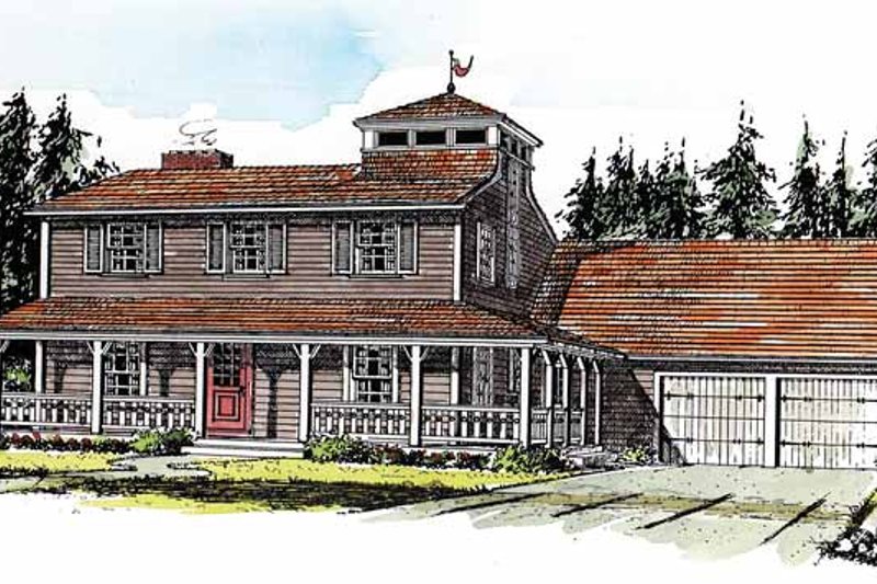 Home Plan - Country Exterior - Front Elevation Plan #315-122