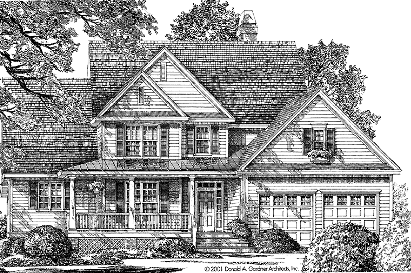 Home Plan - Country Exterior - Front Elevation Plan #929-607