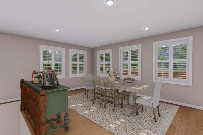 Dream House Plan - Interior - Dining Room for Ranch House Plan #1060-21 - 5 bed, 4 bath