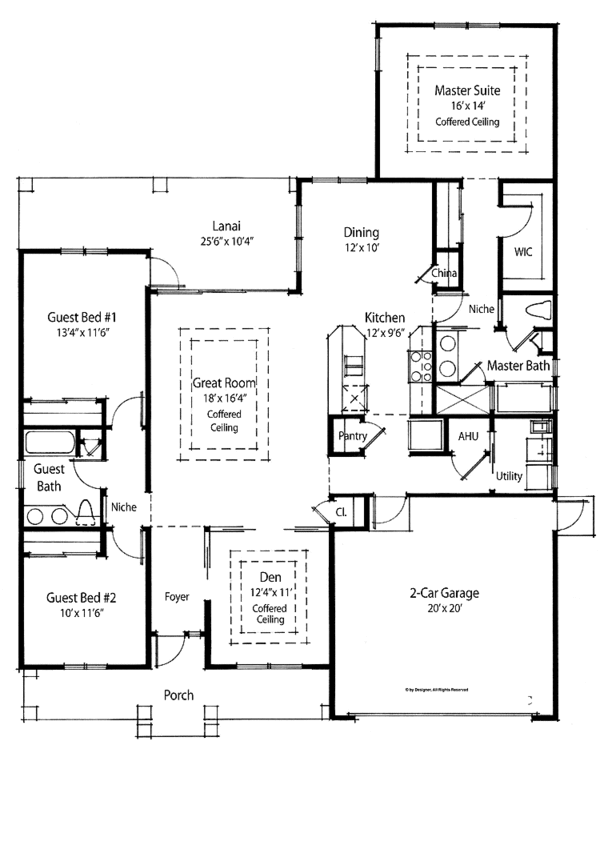 House Design - Country Floor Plan - Main Floor Plan #938-53