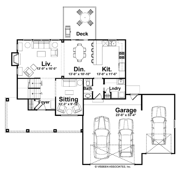 Dream House Plan - Country Floor Plan - Main Floor Plan #928-160