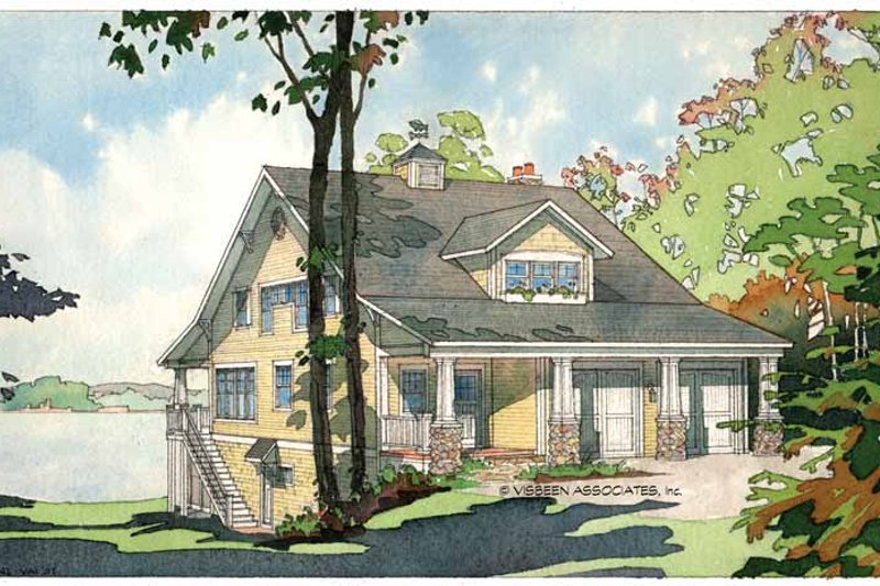 Home Plan - Bungalow Exterior - Front Elevation Plan #928-22
