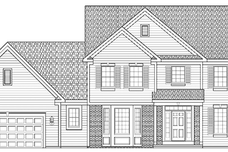 Home Plan - Traditional Exterior - Front Elevation Plan #328-335