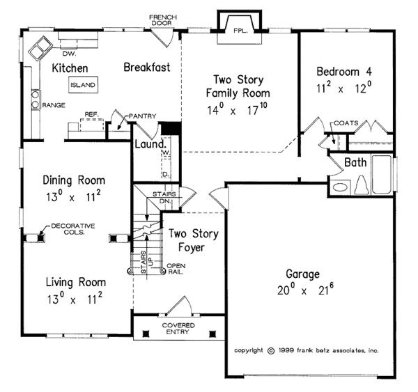 Architectural House Design - Country Floor Plan - Main Floor Plan #927-784