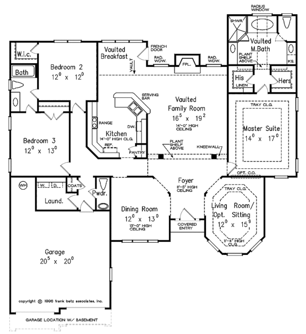 Architectural House Design - Mediterranean Floor Plan - Main Floor Plan #927-187